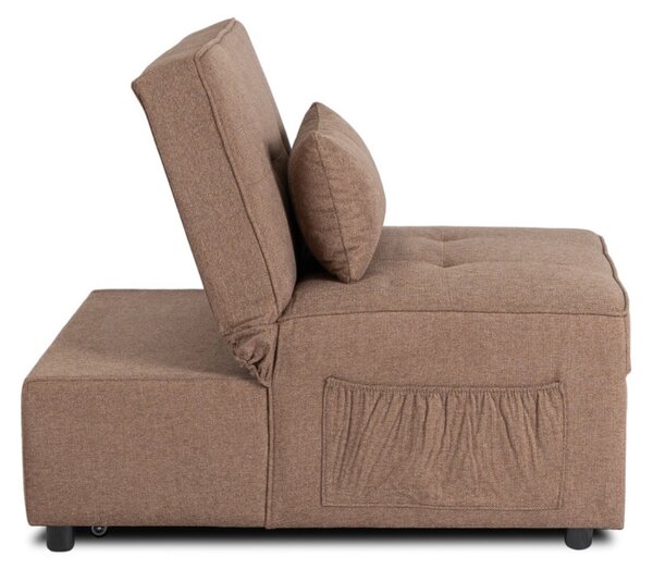 Dönthető, alvófunkciós fotel iberis 80 cm barna, fotel