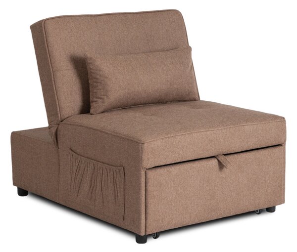 Dönthető, alvófunkciós fotel iberis 80 cm barna, fotel