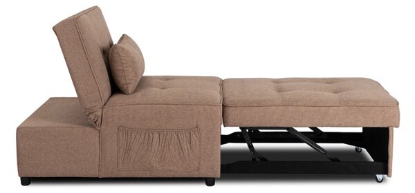 Dönthető, alvófunkciós fotel iberis 80 cm barna, fotel