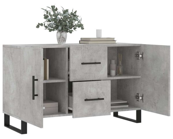 VidaXL betonszürke műfa tálalószekrény 100 x 36 x 60 cm