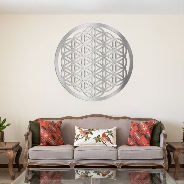 Mandala fa falfestmény - Élet Virága