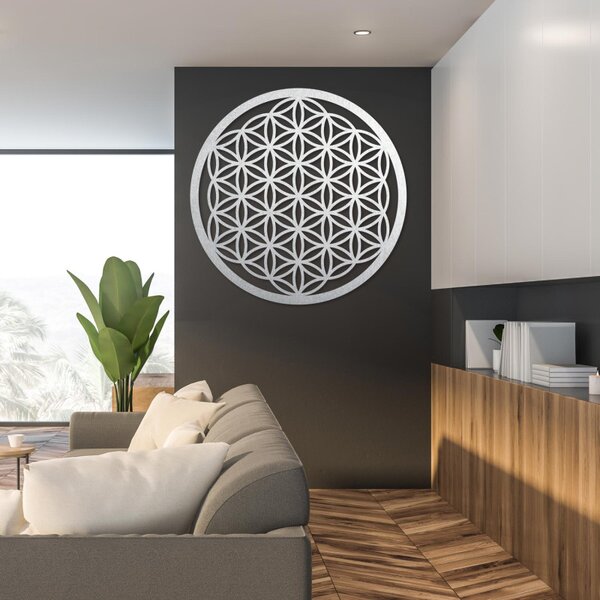 Mandala fa falfestmény - Élet Virága