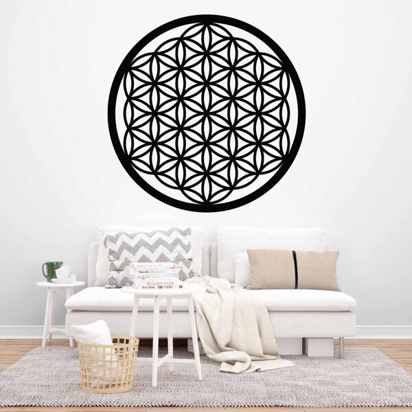 Mandala fa falfestmény - Élet Virága