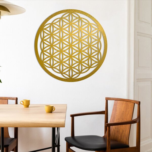 Mandala fa falfestmény - Élet Virága