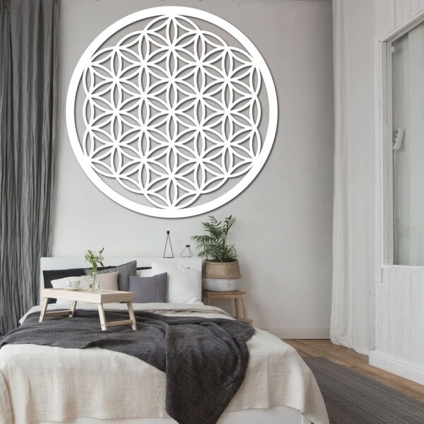 Mandala fa falfestmény - Élet Virága