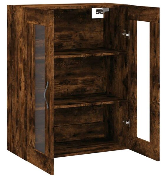 VidaXL füstös tölgy szerelt fa fali szekrény 69,5 x 34 x 90 cm