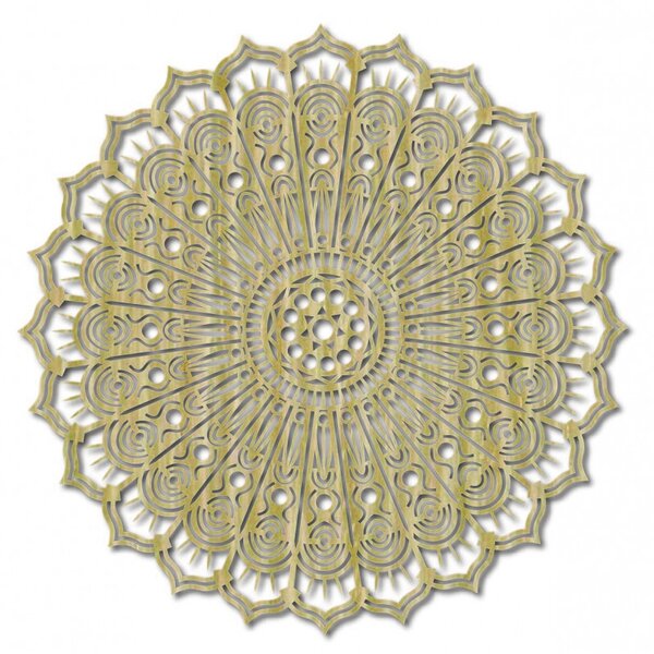 Fából készült falikép – Mandala, a béke virága | KLAROT