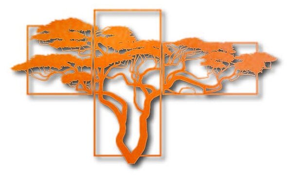Háromrészes fa bonsai festmény - SKALICEF