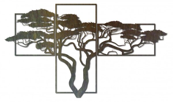 Háromrészes fa bonsai festmény - SKALICEF