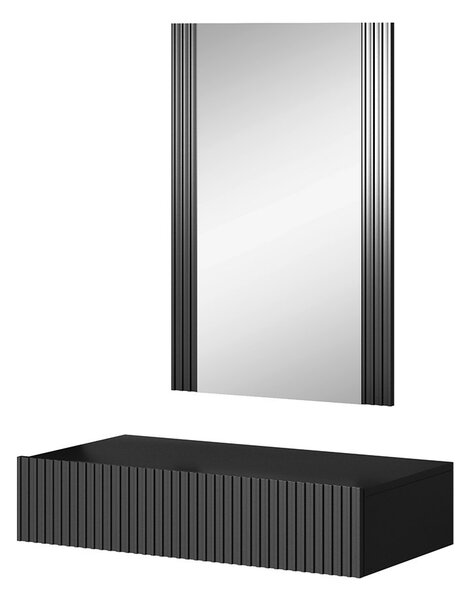 Fésülködőasztal Teldaruna Grey (antracit) (tükörrel)