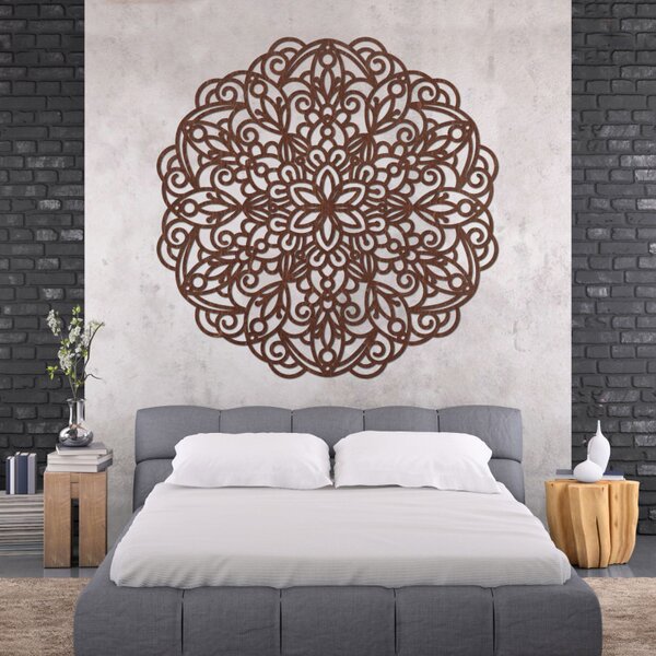 Fából készült mandala, falfestmény | TERRONY