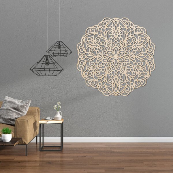 Fából készült mandala, falfestmény | TERRONY