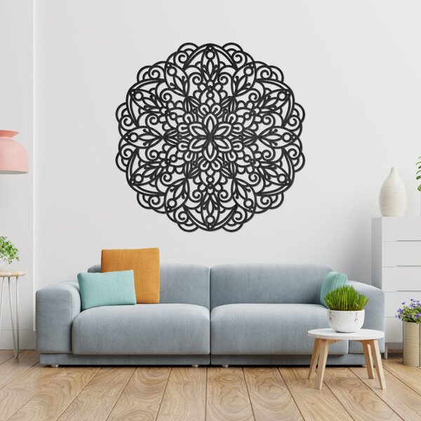 Fából készült mandala, falfestmény | TERRONY