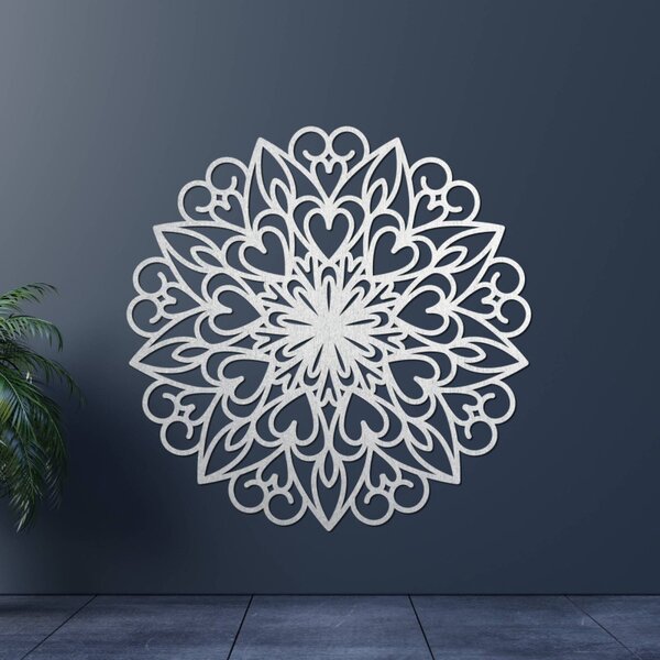 Faragott mandala, fa faldekoráció | FARLIKT