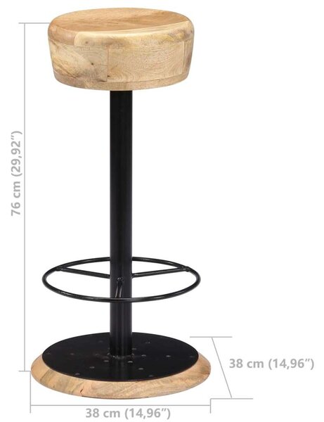 Mangófa Bárszék 2 db-os szett - 76cm