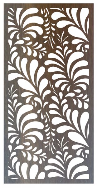 Elegáns fa panel virágmintával | PIKI