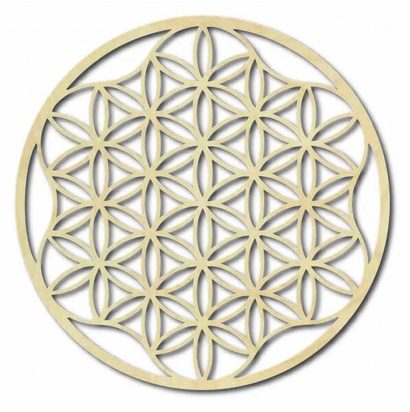 Egy mandala képe rétegelt lemezről 120 cm -ig