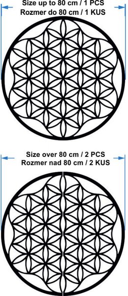 Egy mandala képe rétegelt lemezről 120 cm -ig
