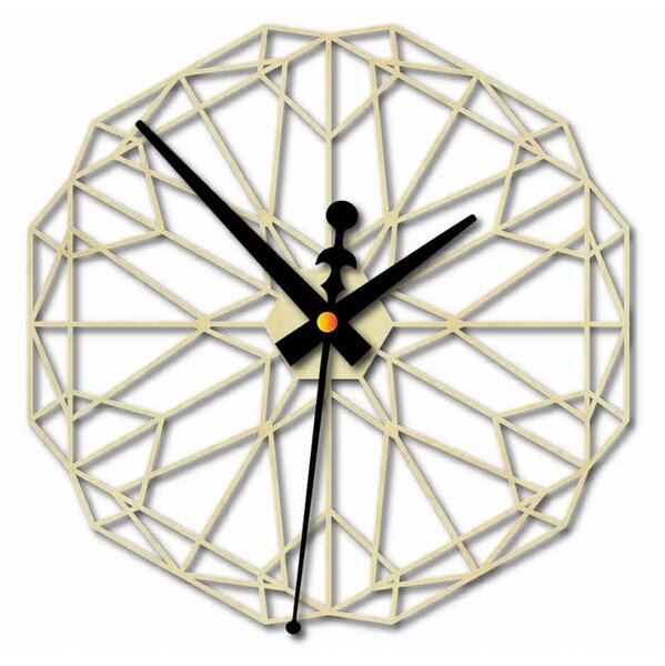 Geometrikus falióra rétegelt lemezből - CUDO