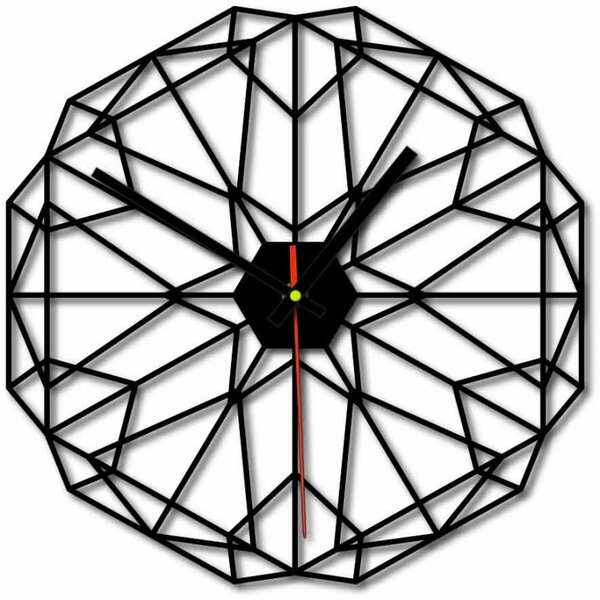 Sentop - MDF falióra HDKF017 nappali szobához és fekete 40 cm