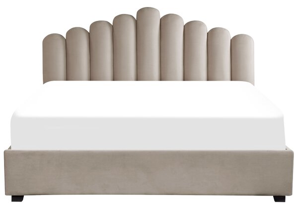 Ágyneműtartós ágy VINCENNES Bársony Tópszín 180 x 200 cm