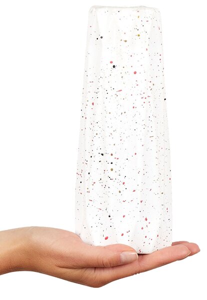 Virágtartó váza AMALIADA Kőcserép 24 cm Fehér
