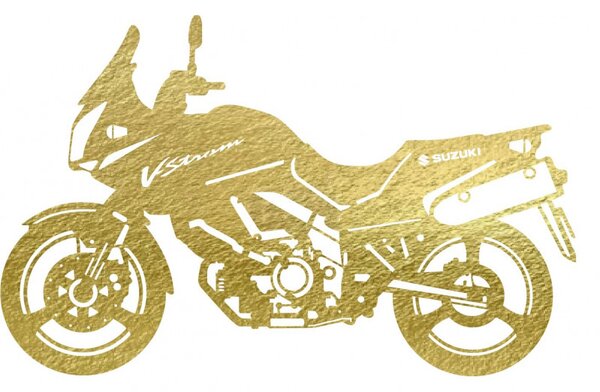 Stílusos falfestmény motorkerékpárra - SUZUKI