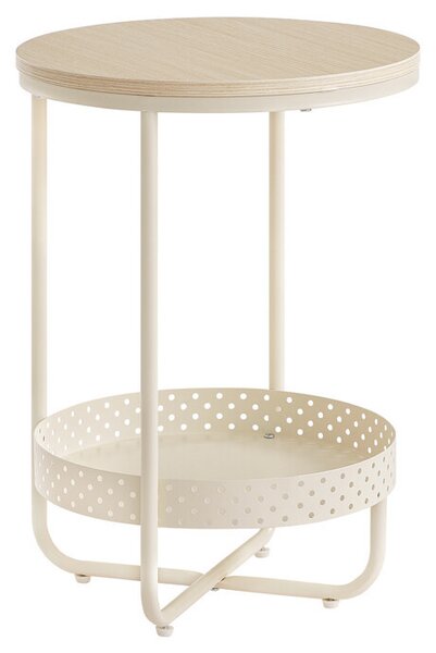 Tárolóasztal 40×40 cm, MDF, Fehérített Tölgy. AKF-E1015 CRM