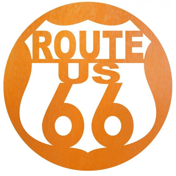 Fából készült falikép U.S. ROUTE 66