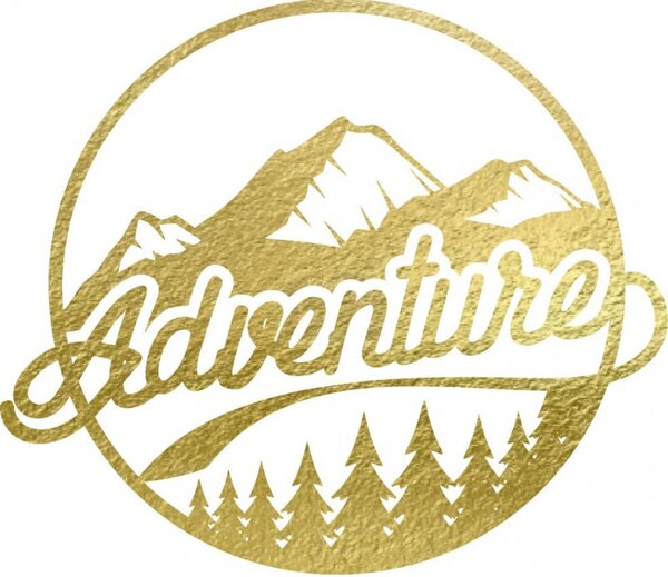 Fából készült falikép természet motívummal - ADVENTURE