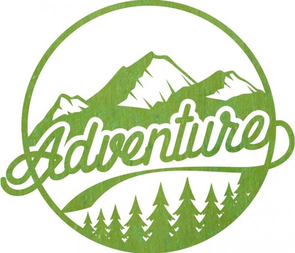 Fából készült falikép természet motívummal - ADVENTURE