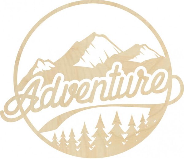 Fából készült falikép természet motívummal - ADVENTURE