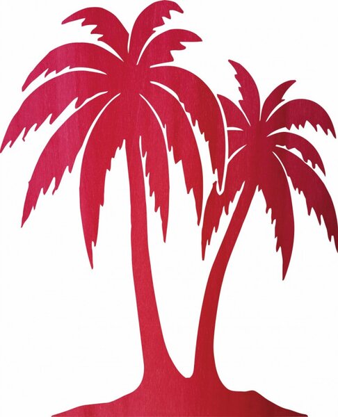 Faragott festmény egy pálmafa falán - TROPICAL | SENTOP
