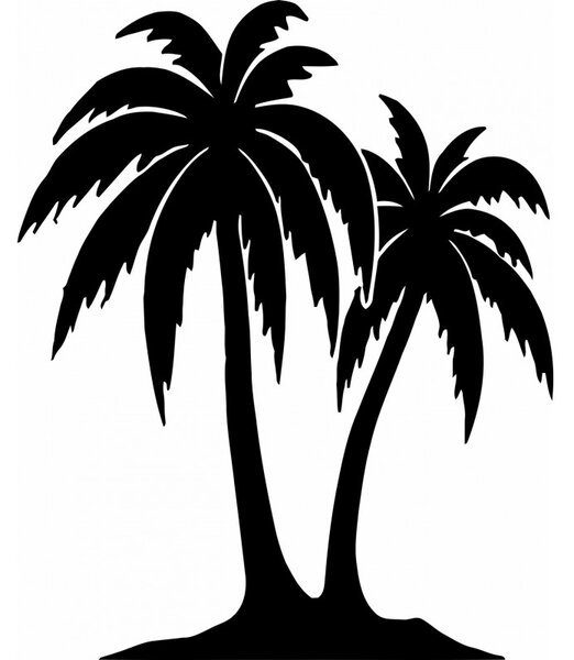 Faragott festmény egy pálmafa falán - TROPICAL | SENTOP