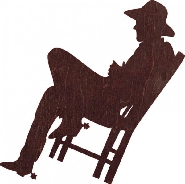 Elegáns fa kép a falon - COWBOY | SENTOP