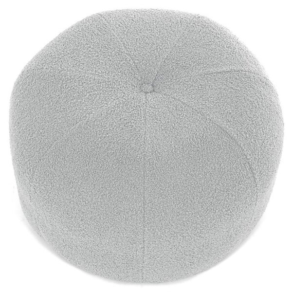 Szürke Színű Puff Különleges Bouclé SzövetbőlAK-307