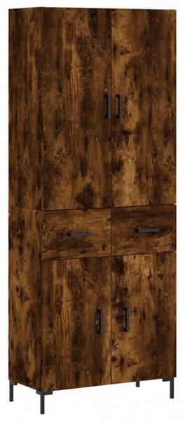 VidaXL füstös tölgy színű szerelt fa magasszekrény 69,5 x 34 x 180 cm