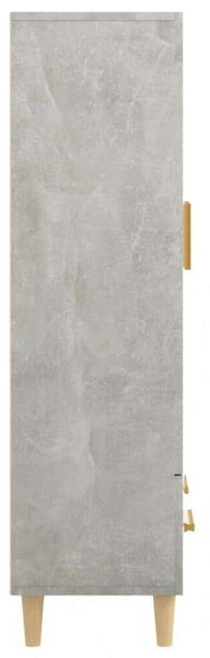 VidaXL Magasszekrény - Fa - Betonszürke - 70x31x115 cm