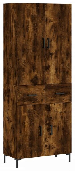 VidaXL füstös tölgy színű szerelt fa magasszekrény 69,5 x 34 x 180 cm