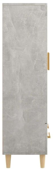 VidaXL Magasszekrény - Fa - Betonszürke - 70x31x115 cm