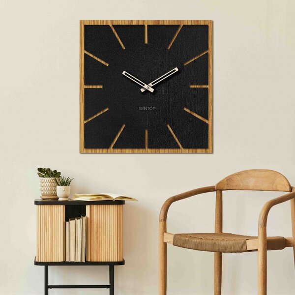 Nagyméretű falióra HDF DUB-ból - akár 50 x 50 cm-es méretig