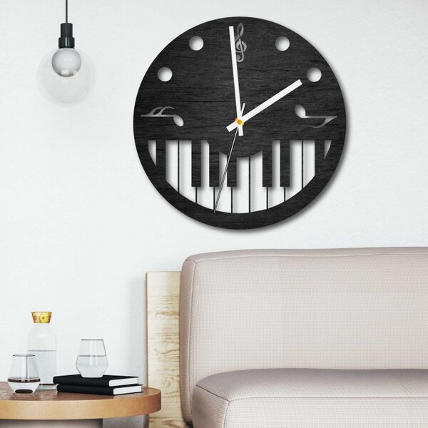 Wall Clock kotta és zongora - HORTO