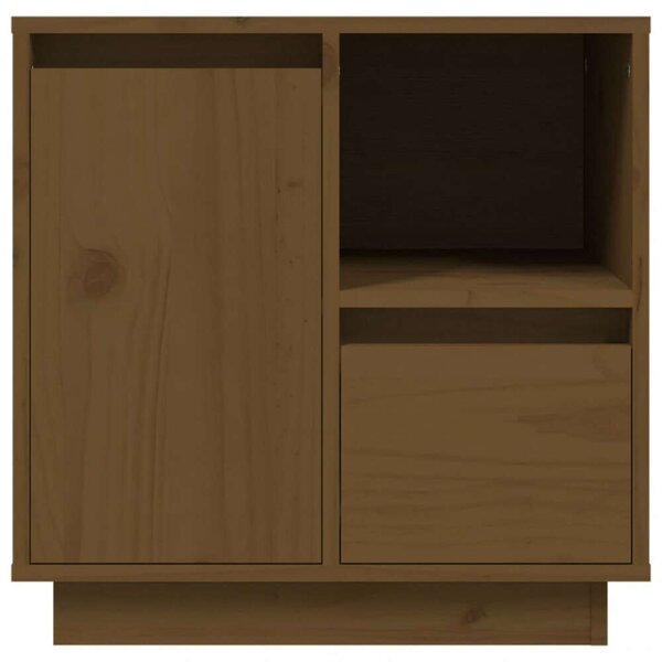 VidaXL Tömörfenyő Éjjeliszekrény - 2 db - 50x34x50 cm