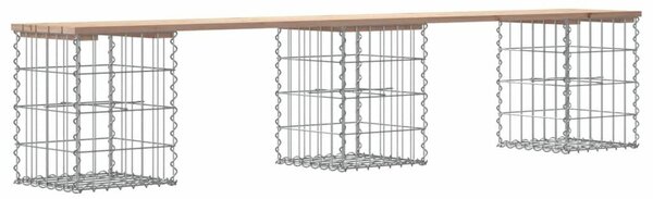 Fenyőfa Gabion Kerti Pad - 203cm