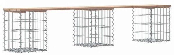 Fenyőfa Gabion Kerti Pad - 203cm