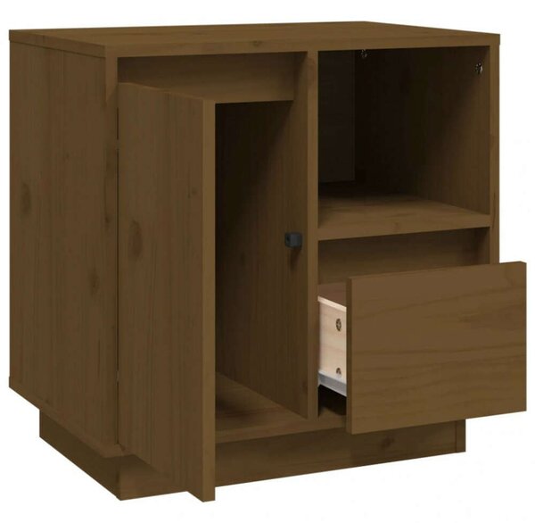 VidaXL Tömörfenyő Éjjeliszekrény - 2 db - 50x34x50 cm