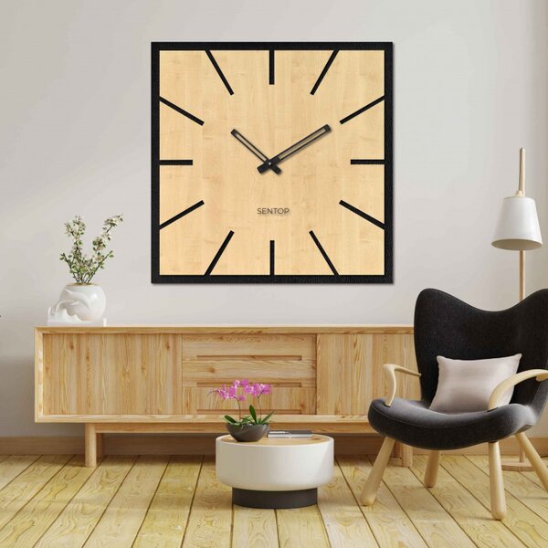 HDF JUHAR fából készült falióra - 50 x 50 cm-ig | HDFK022