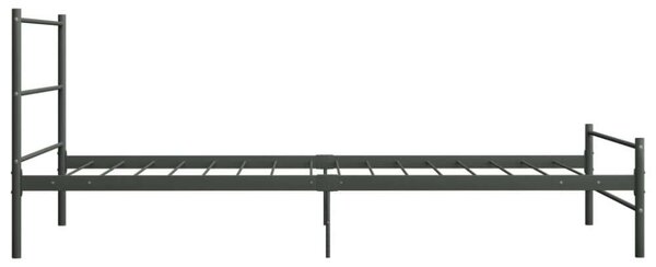VidaXL Fém Ágykeret - Egyszemélyes - 100x200 cm - Szürke