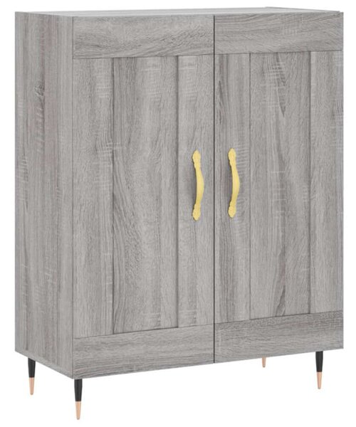 VidaXL Sonoma Szürke Fa Magasszekrény - 69,5x34x180 cm