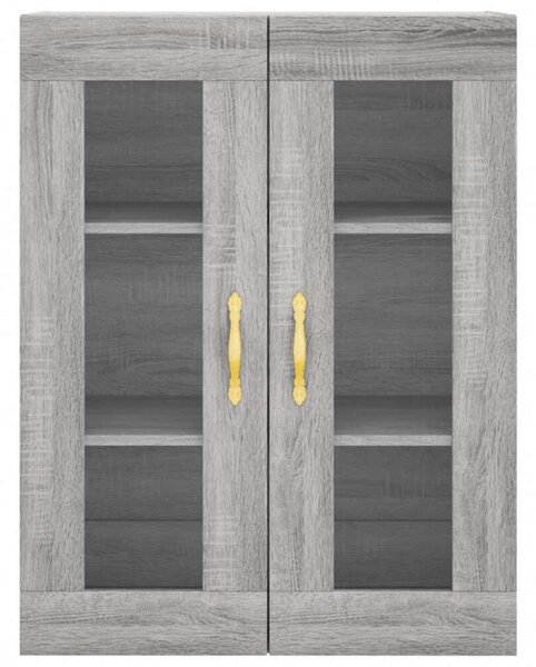 VidaXL Sonoma Szürke Fa Magasszekrény - 69,5x34x180 cm